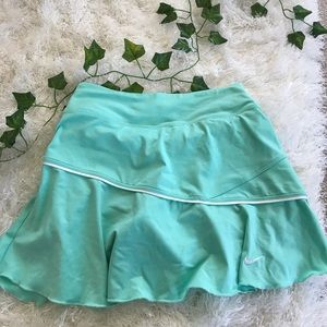 NIKE TURQUOISE MINI TENNIS SKIRT